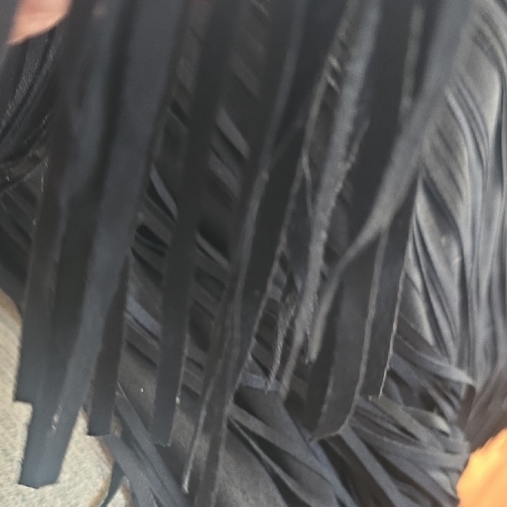 Black Fringe Skirt - Picture 6 of 6